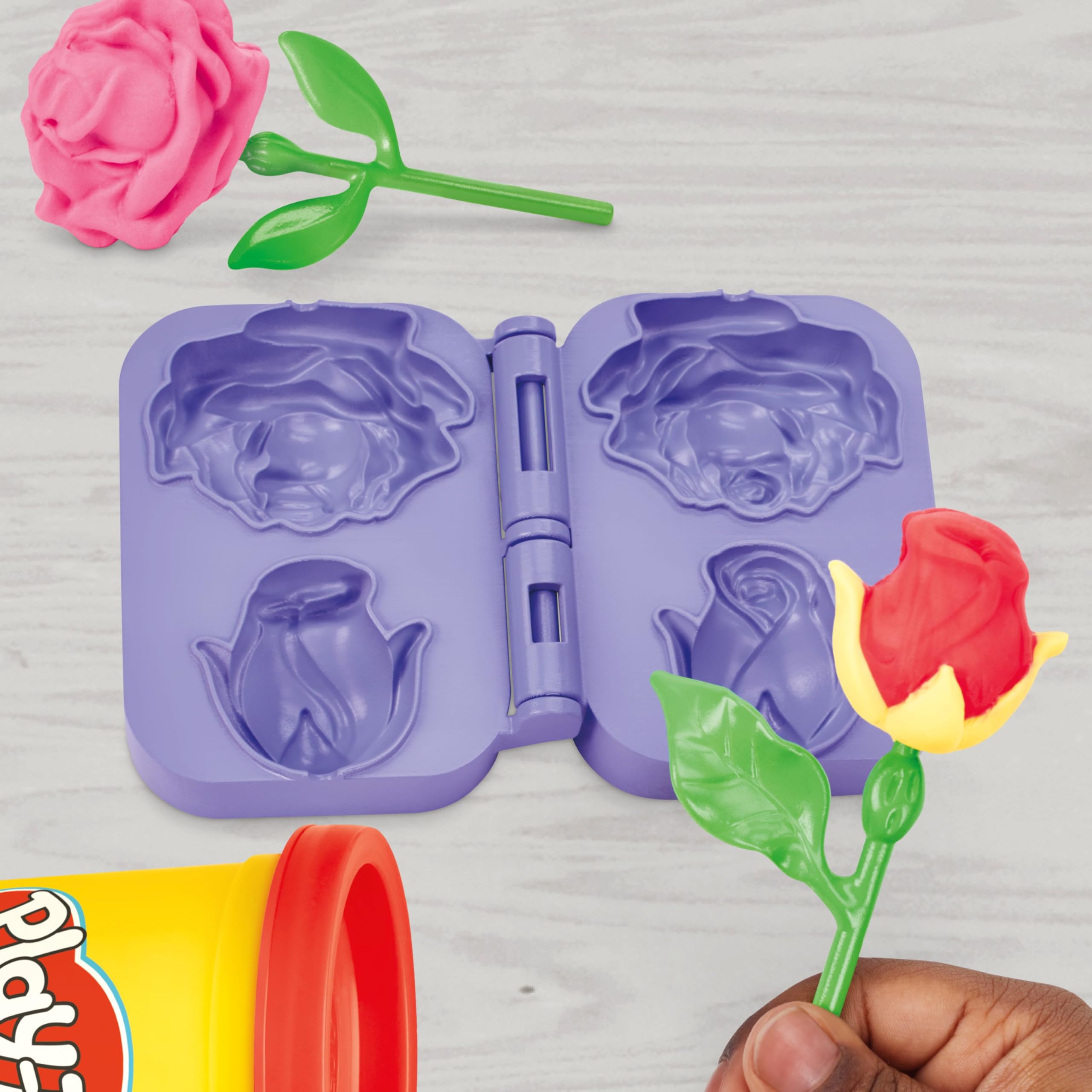 Zabawka z kwiatami Play-Doh Tulipany i żonkile, zestaw do zabaw plastycznych dla dzieci, prezenty dla dzieci w wieku od 3 lat