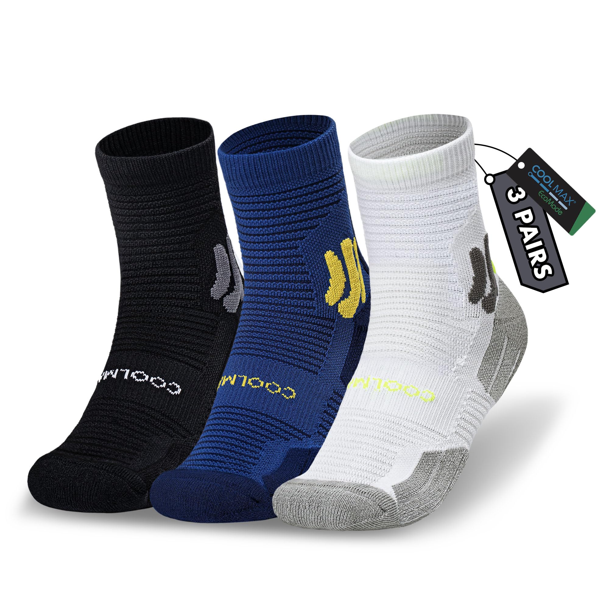 BRISIRA Coolmax Bamboo Viscose Kids Compression Socks for Youth Boys Girls