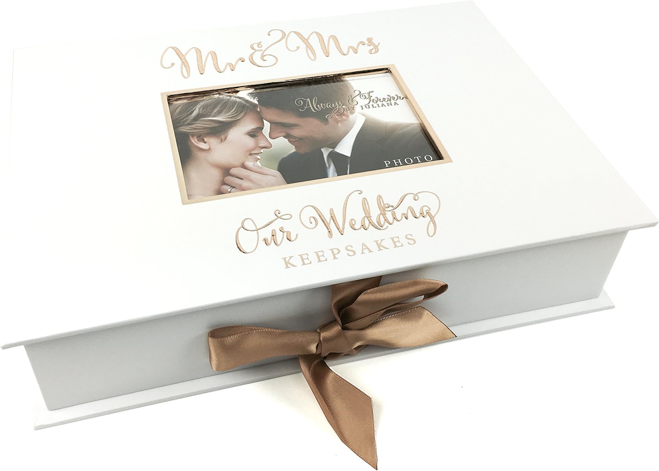 ukgiftstoreonline Wedding Gift Keepsake Box With Mr and Mrs