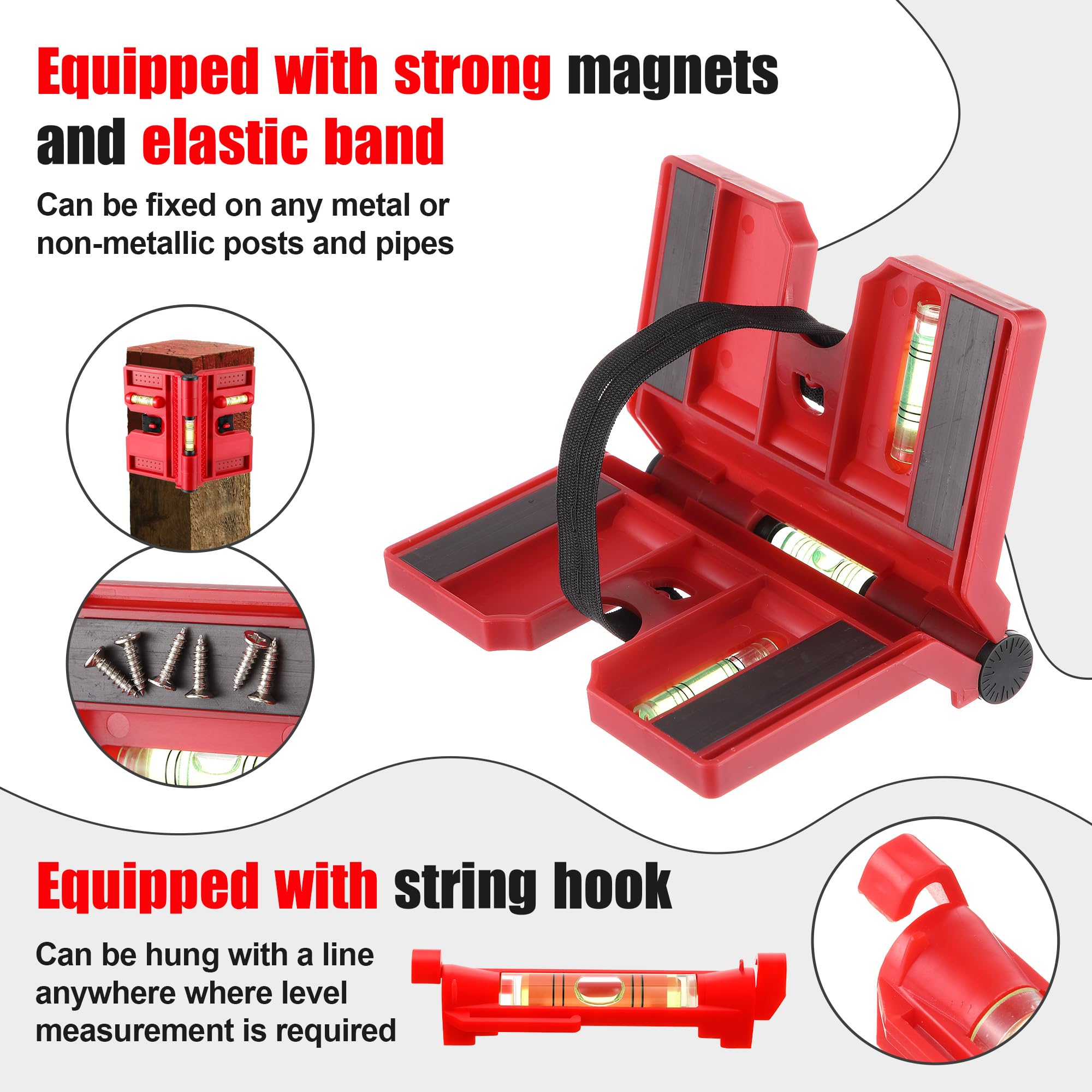 Enhon Level Kit: Magnetic Post & 6 String Levels -5