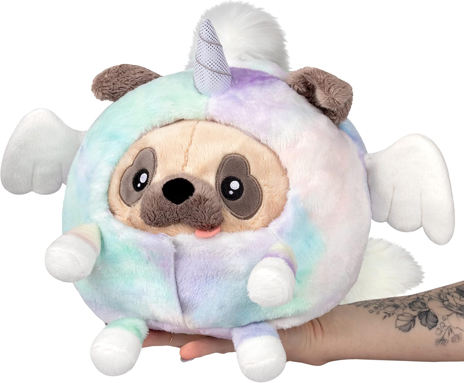 Squishable / Undercover Pug in Alicorn Plush