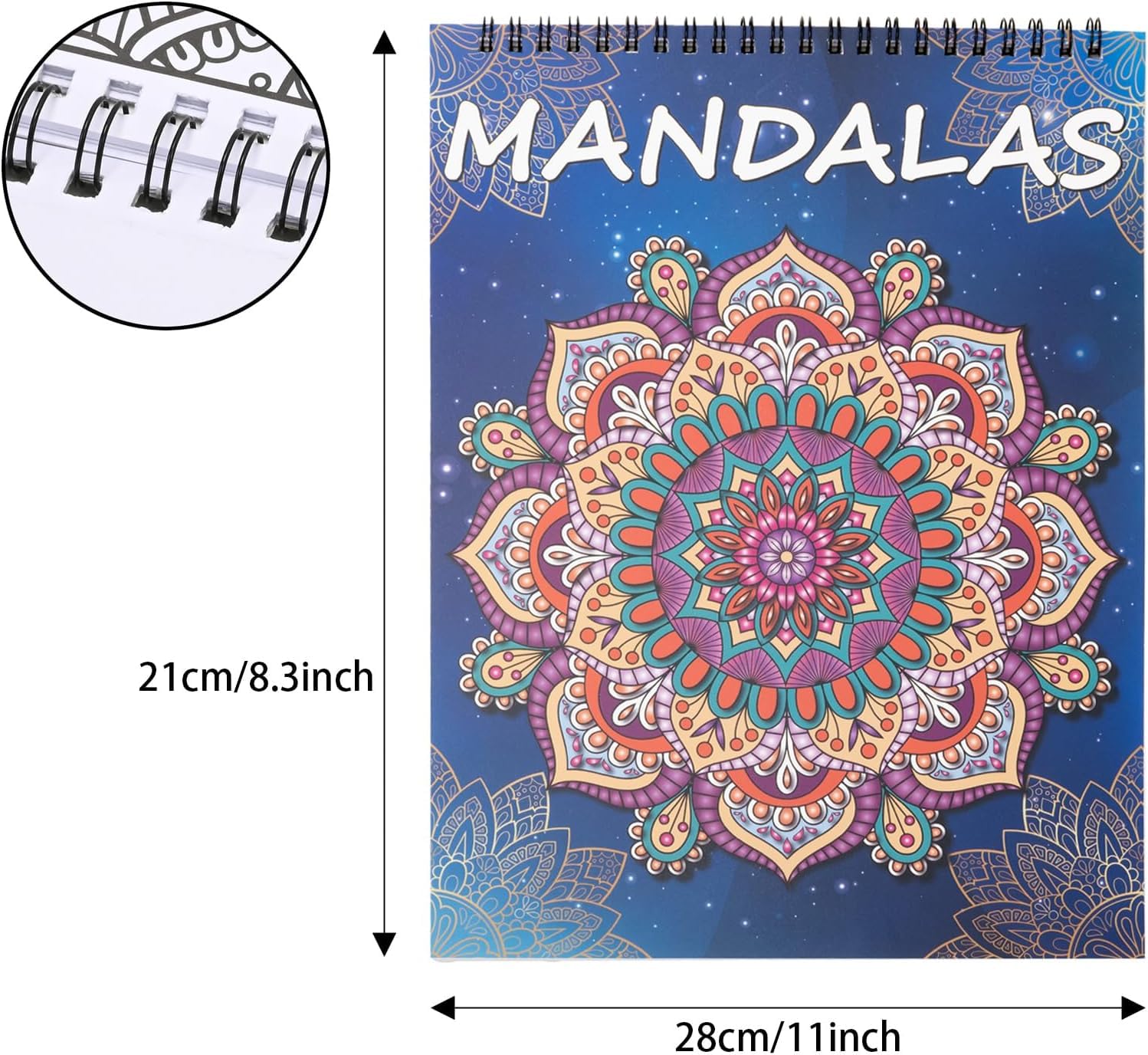 Libro da colorare per adulti per donne Mandala 100+ pagine - Grandi sforzi per grandi motivi