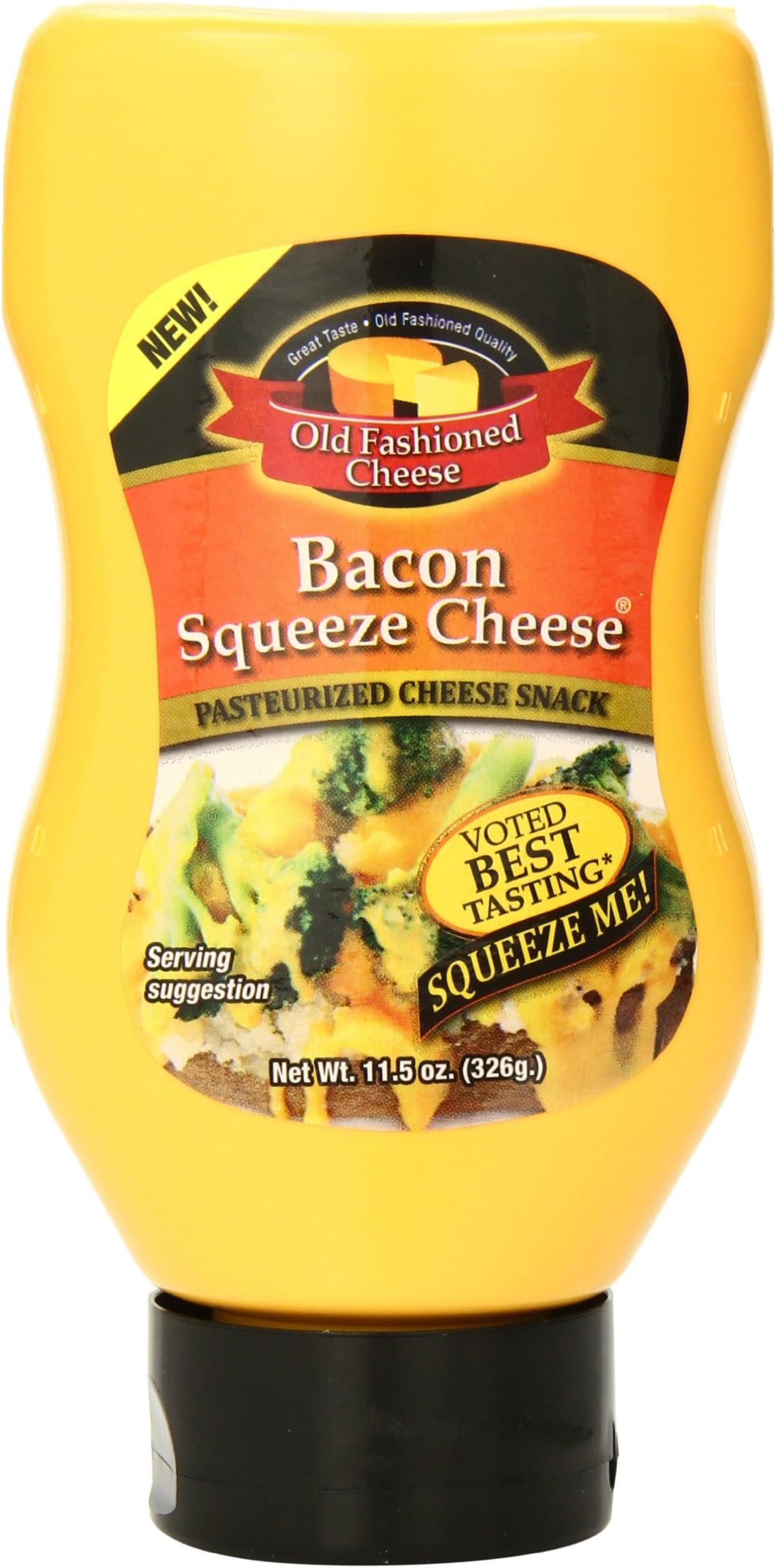 Old Fashioned Cheese Bacon Squeeze Cheese, 11.5 Ounce