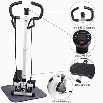 Amazon | 健康 ステッパー ハンドル付 足踏み器具 エアロ