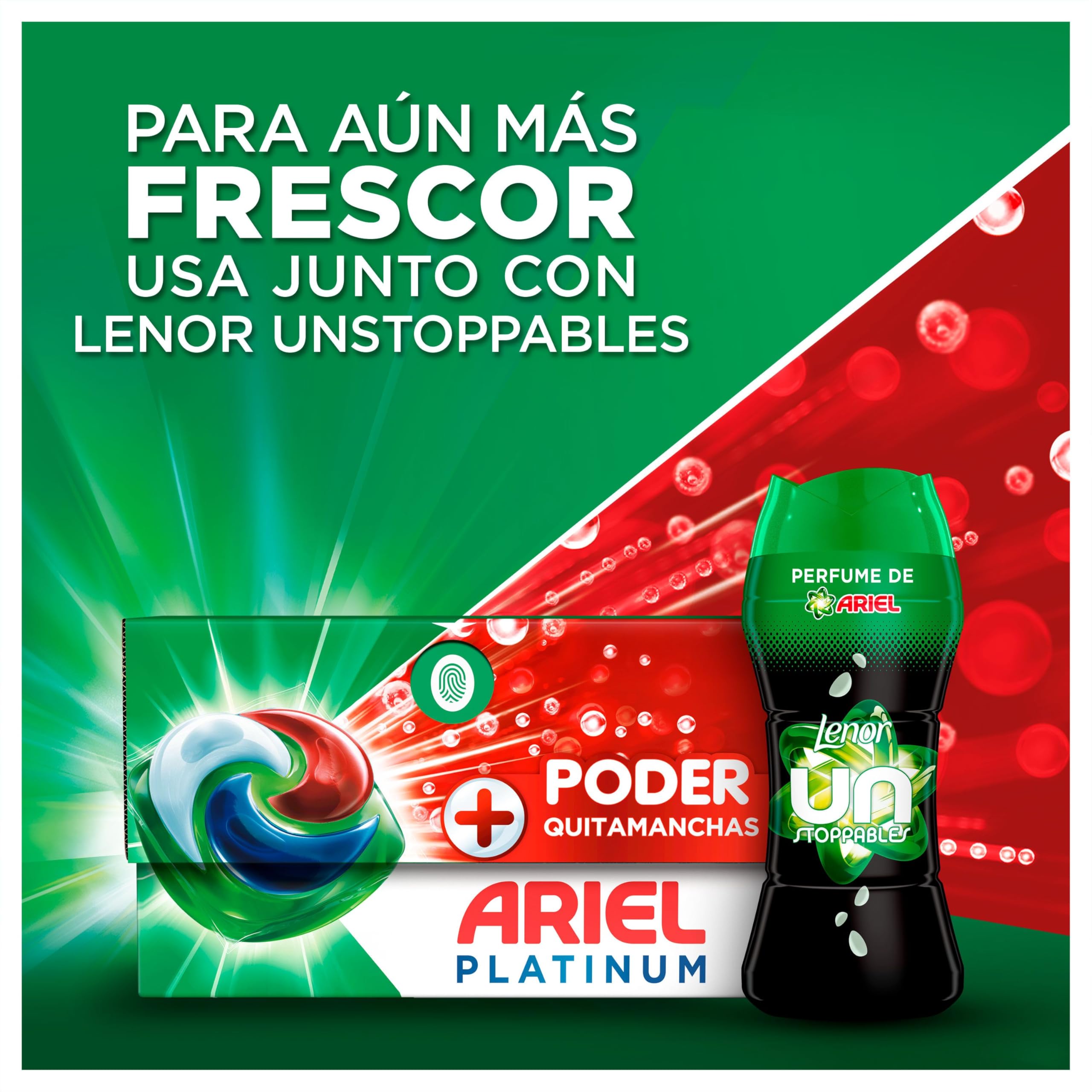 ARIEL PODS Platinum Detergente Lavadora Liquido 76 Capsulas/Pastillas, Jabon Extra Poder Quitamanchas, Limpieza Profunda