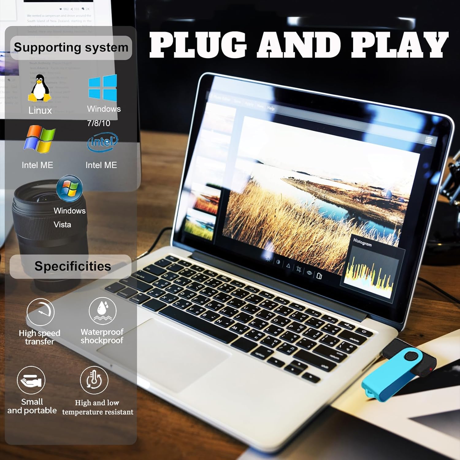 Wireless Numeric Keypad and 2GB Flash Drive 10 Pack