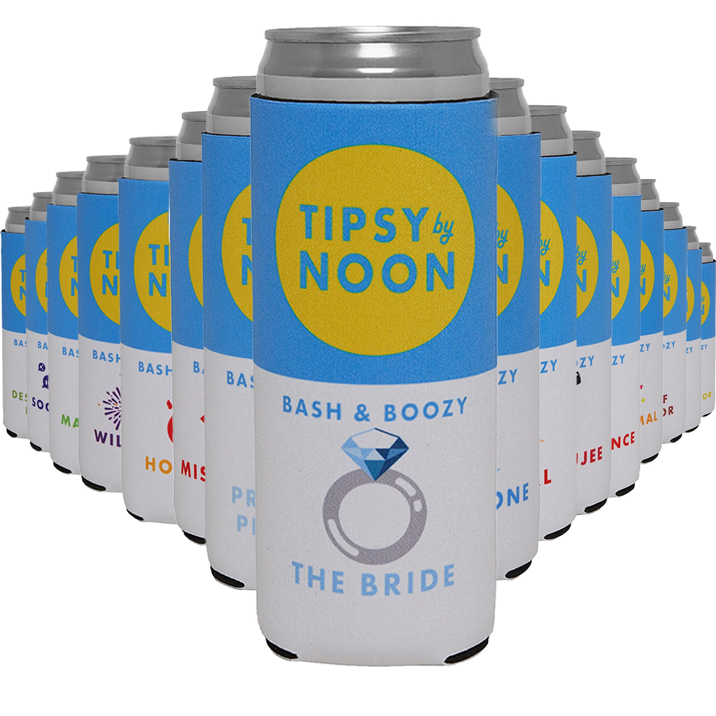 Slim Can Cooler - Tipsy by Noon - 16 Pack