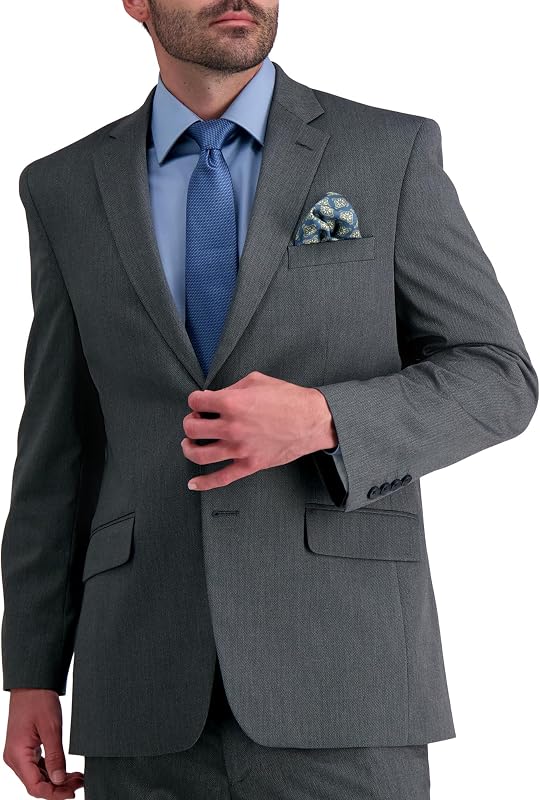 Haggar Men's JMH Classic Fit Premium Stretch Suit Separate Pants & Jackets