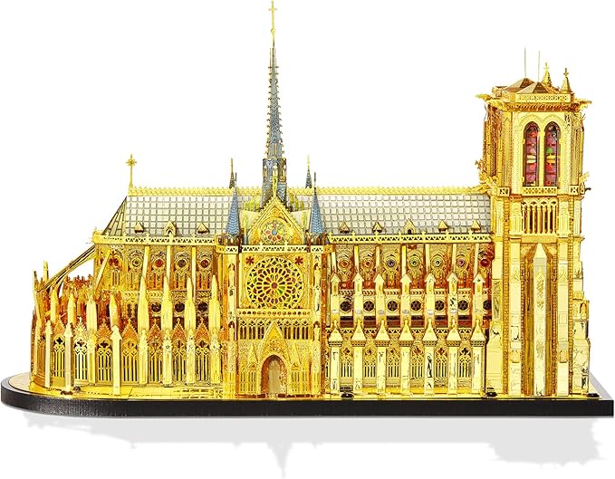 Amazon Piececool 3Dパズル 大人用 超大規模ノートルダムドパリ教会 フランス大聖堂 建築 メタルモデル 組み立てキット