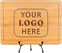 Custom Logo Personalized Engraved Cutting Board - Bamboo/Walnut Wood for Corporate Gifts, Employee Appreciation, Realtor Clients, Weddings