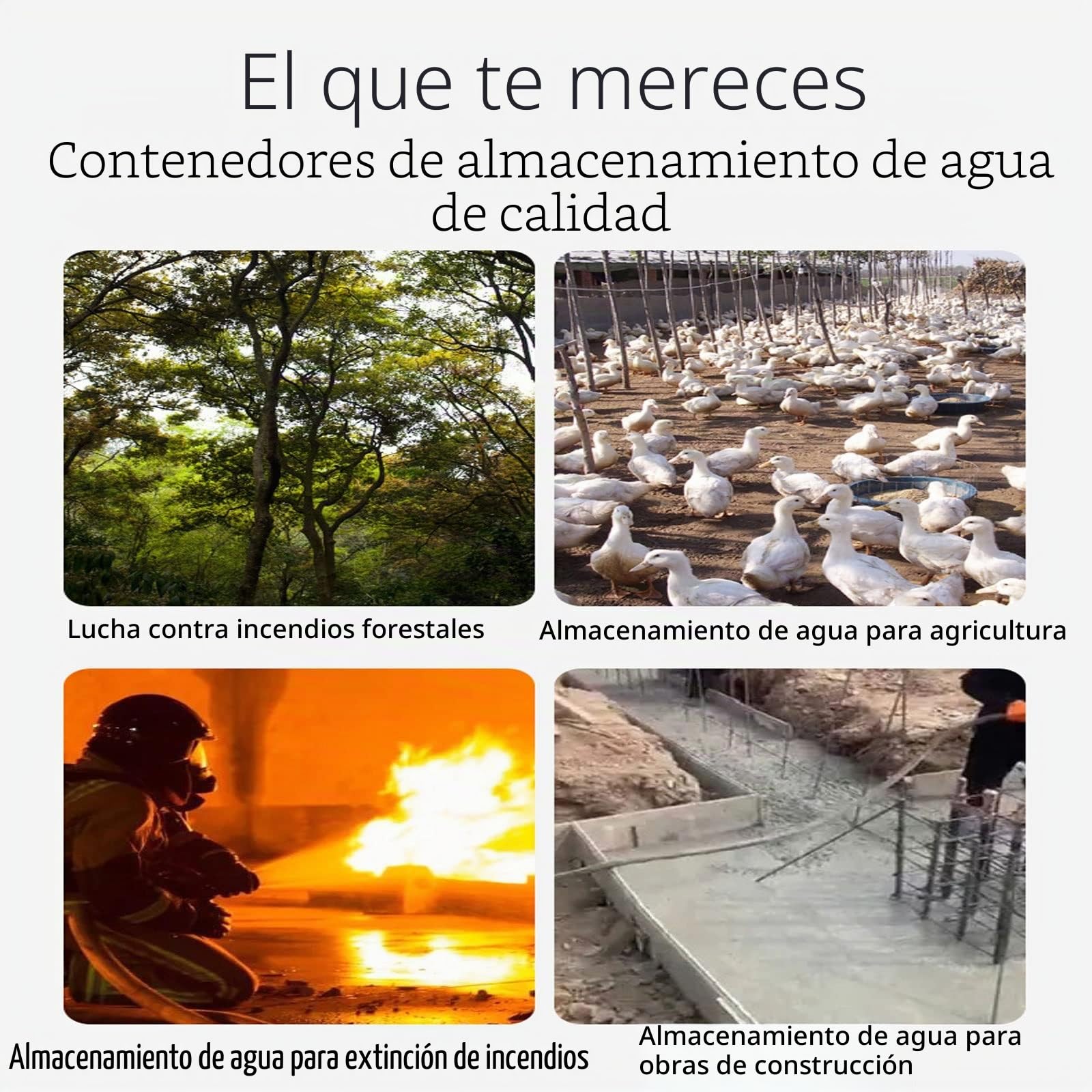 Deposito Agua 500 600 1000 1500 3000 Litros Exterior Bolsa de Agua Flexible Bolsa de Agua de Gran Capacidad Bolsa de Almacenamiento de Agua Al Aire Libre PortáTil Grande Gruesa Plegable Coche Flexible