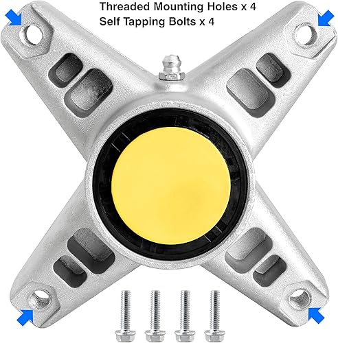 Miniatura 5 de 918-04426 Husillo apto para cortacésped Cub-Cadet, 618-3129 Conjunto de husillo para cortacésped Cub-Cadet Z Force Enforcer de 44 pulgadas, 48