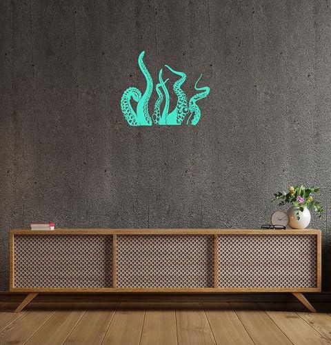 Miniatura 6 de Wall Decals Vinyl Decal Sticker Home Interior Design Mural Sea Ocean Animals Octopus Tentacles Bathroom Kids Nursery Baby Room Decor KT80 (28 in x