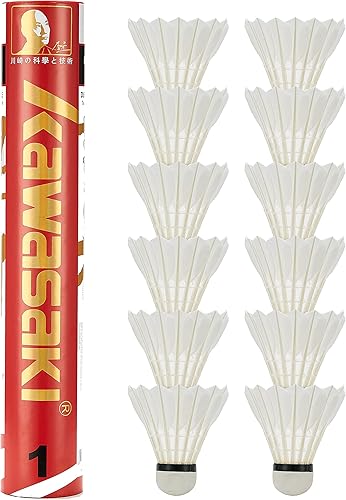 UD Bádminton Birdie, paquete de 12 plumas de ganso, Kawasaki bádminton volantes, torneo de aprobación BWF, Birdies con gran estabilidad y