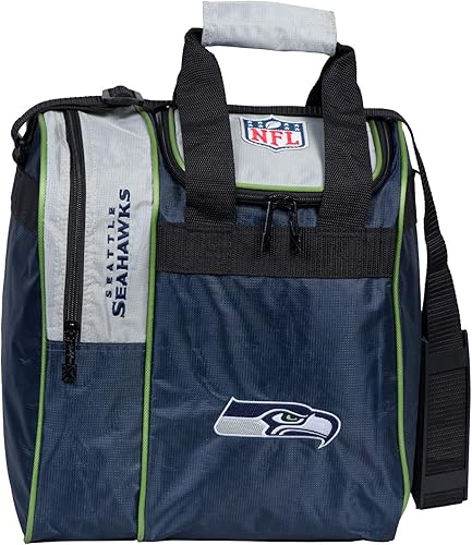 KR Strikeforce Bolsa de mano con licencia oficial de la NFL con compartimento para zapatos