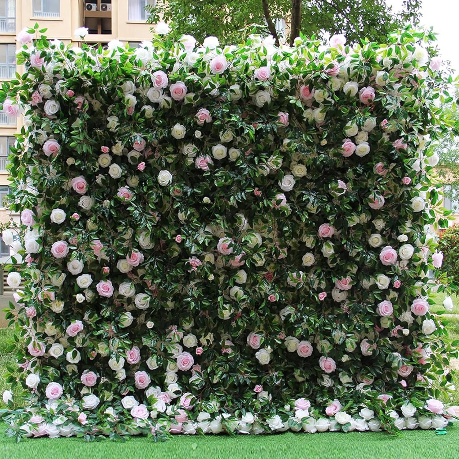 Pannello Decorativo Verde Artificiale 50x50 Cm - Per Pareti Interne Ed Esterne | Effetto Prato - Foto 9