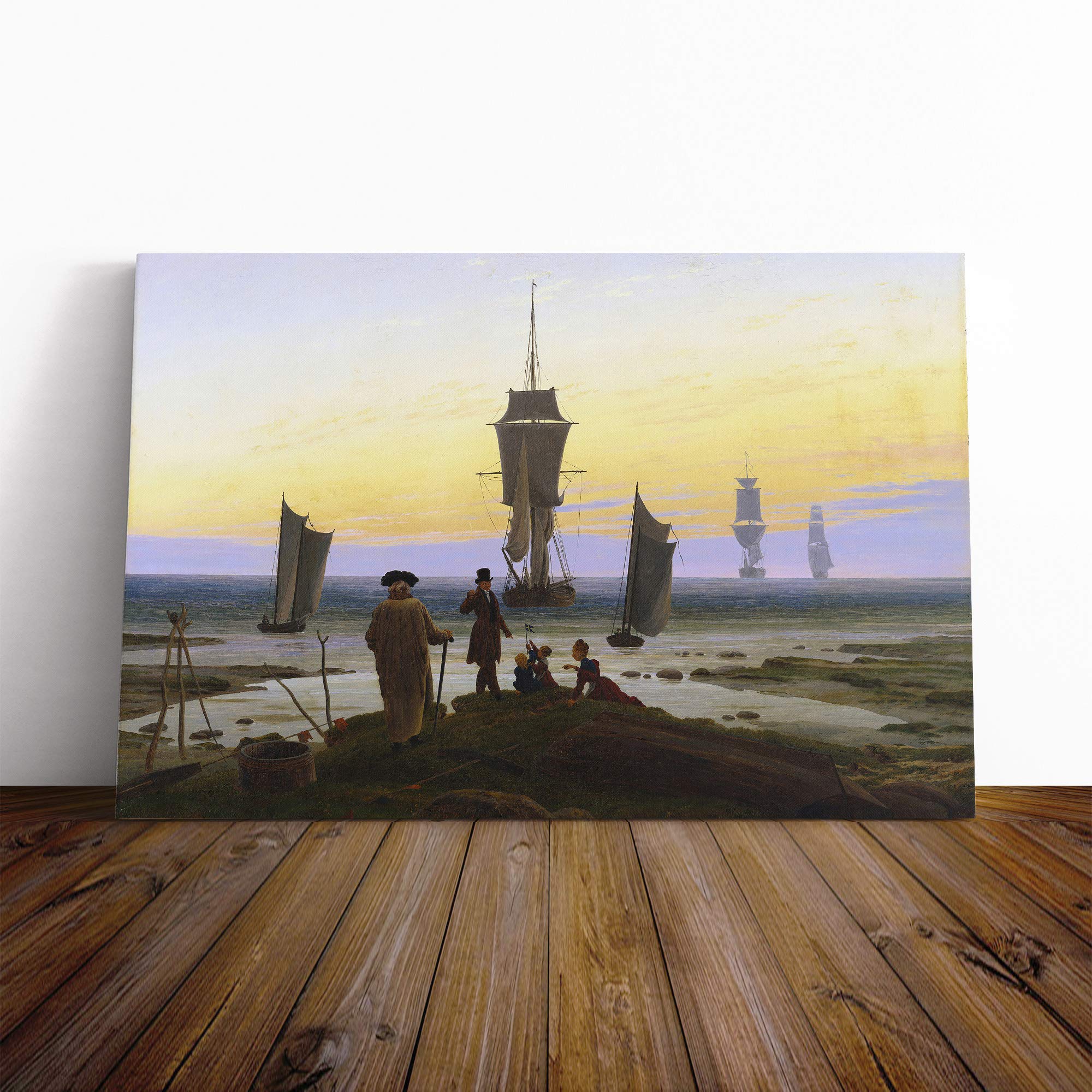 Friedrich Caspar David The Stages of Life Canvas Print | Gallery Wrapped 30mm Frame Wall Art | 20x14 inches | Ready to Hang | Modern Picture | Living Room Bedroom Lounge Office