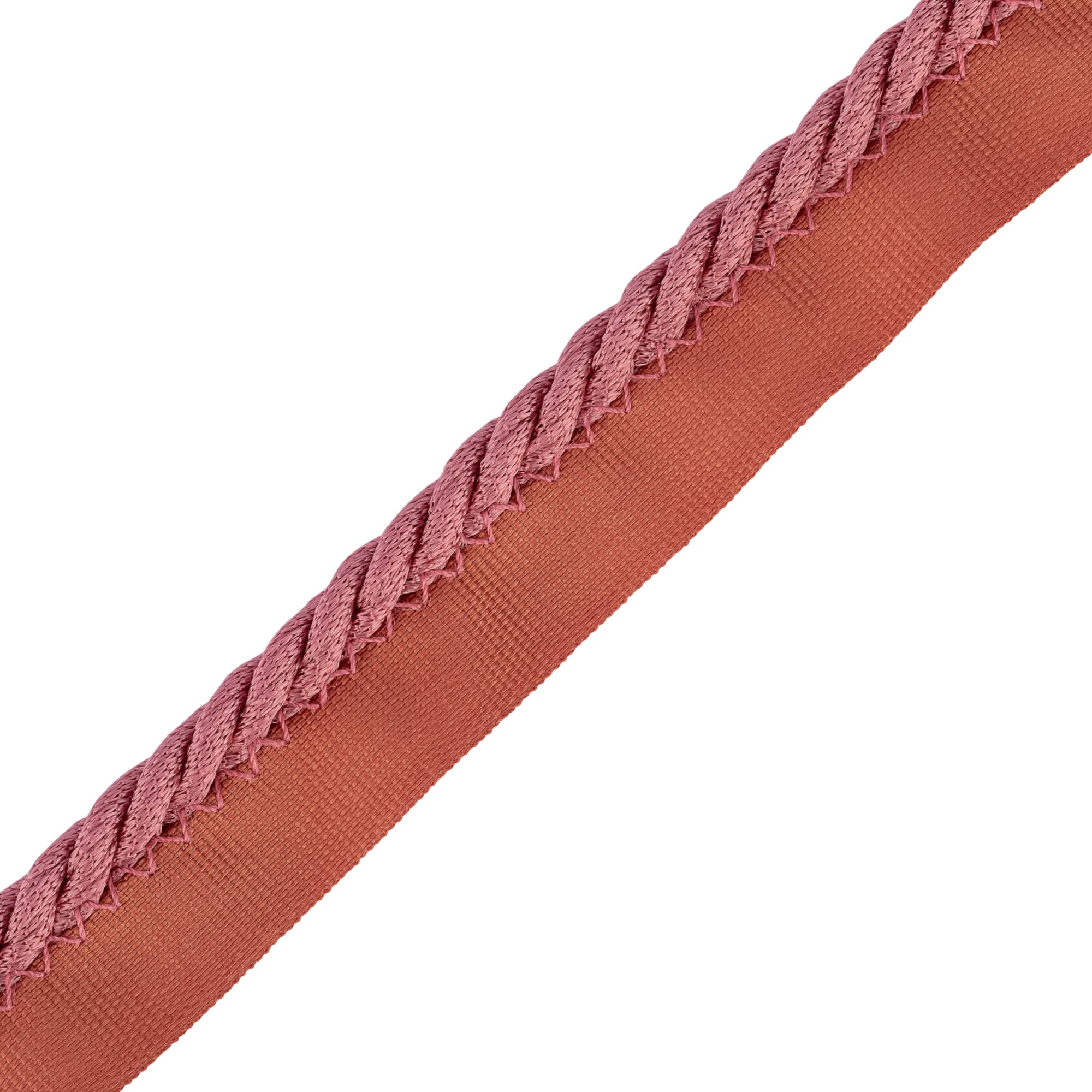 Flange Cord - 19mm Dusky Pink Cotton Piping Trim for Sewing, Upholstery, Cushions (1m)