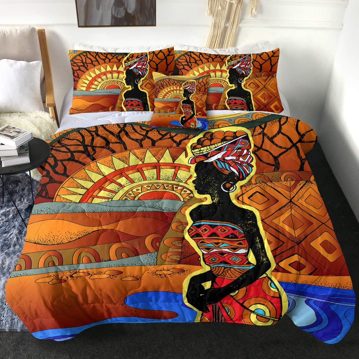 Sleepwish Afro Twin Comforter Set African Woman Ethnic