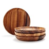 Sur La Table Acacia Wood Appetizer Plates, Set of 4