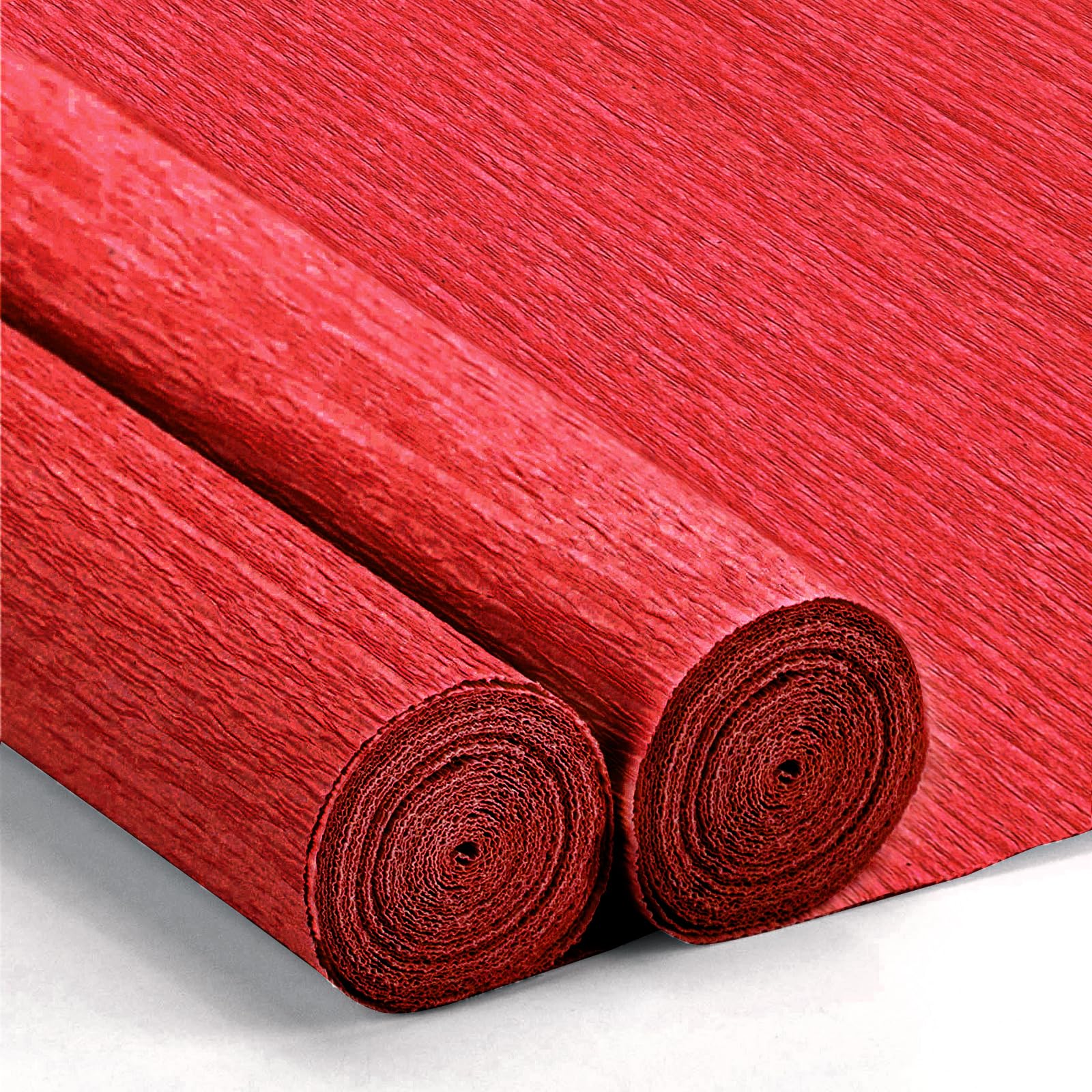 Crepe Paper Streamers 2 Rolls 10 x 98Inch (Red)