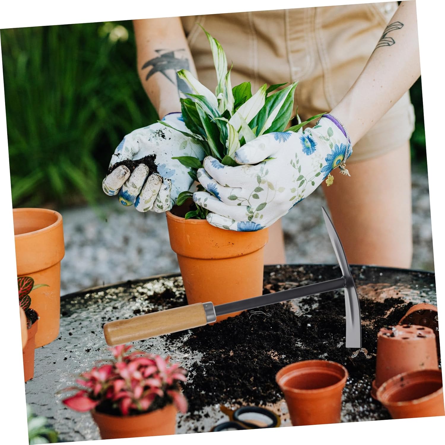 Happyyami 10 Pcs Gardening Tools Mini Tools Hand Tool Hand Trowel Garden Tool Small Shovels for Digging Shovels for Gardening Garden Hand Shovel Garden Spade Hand Rake Lawn Wood Potted Plant