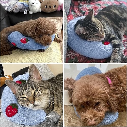 Miniatura 7 de BABORUI Almohada calmante para perros pequeños, almohada en forma de U para el cuello del perro para aliviar las articulaciones y mejorar el sueño,