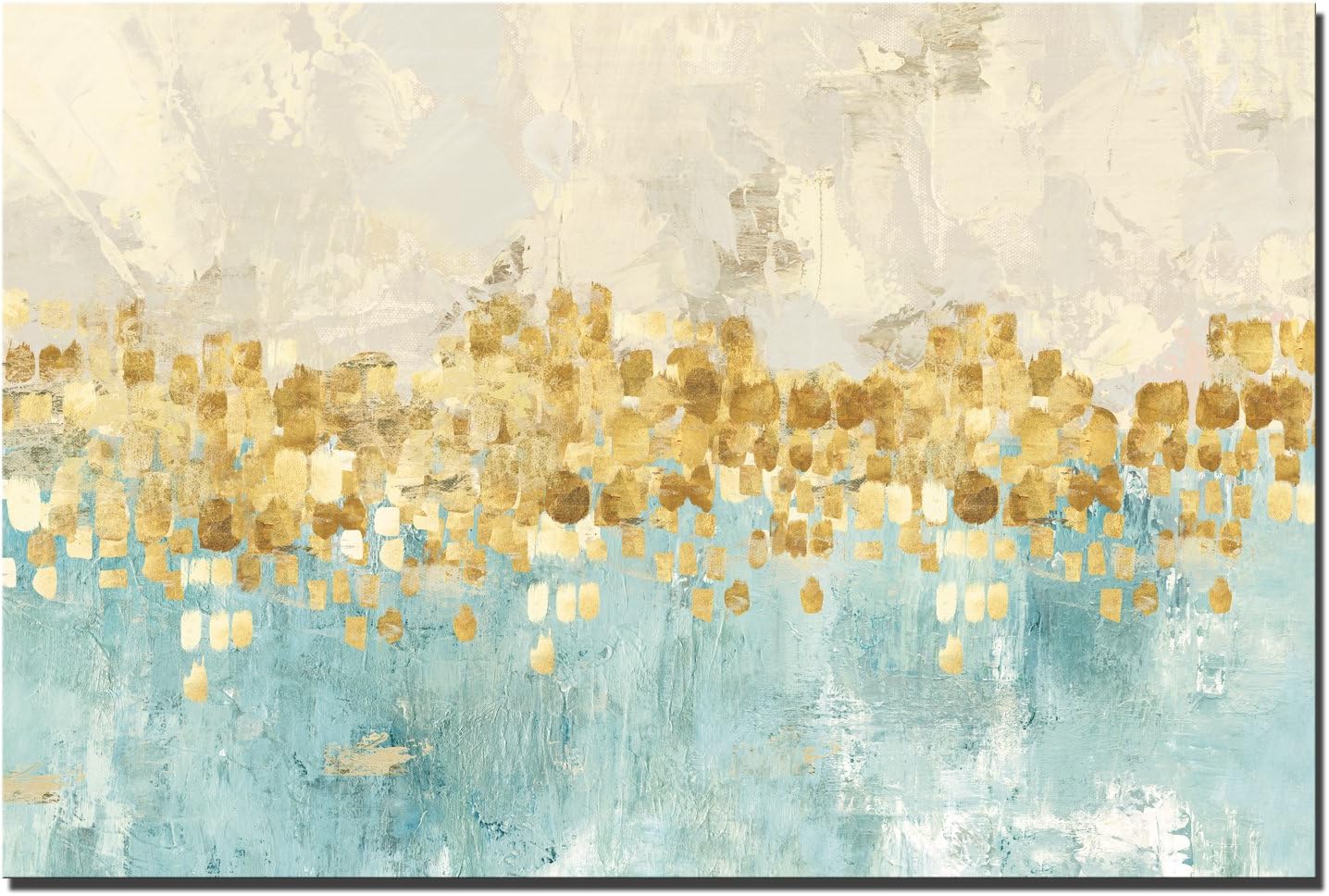 Unframed Canvas Prints Modern Picture Wall Art - Golden Abstract Painting Canvas Paintings Wall Art Decor Suitable Living Room, Bedroom, Office Wall Painting 80x120cm