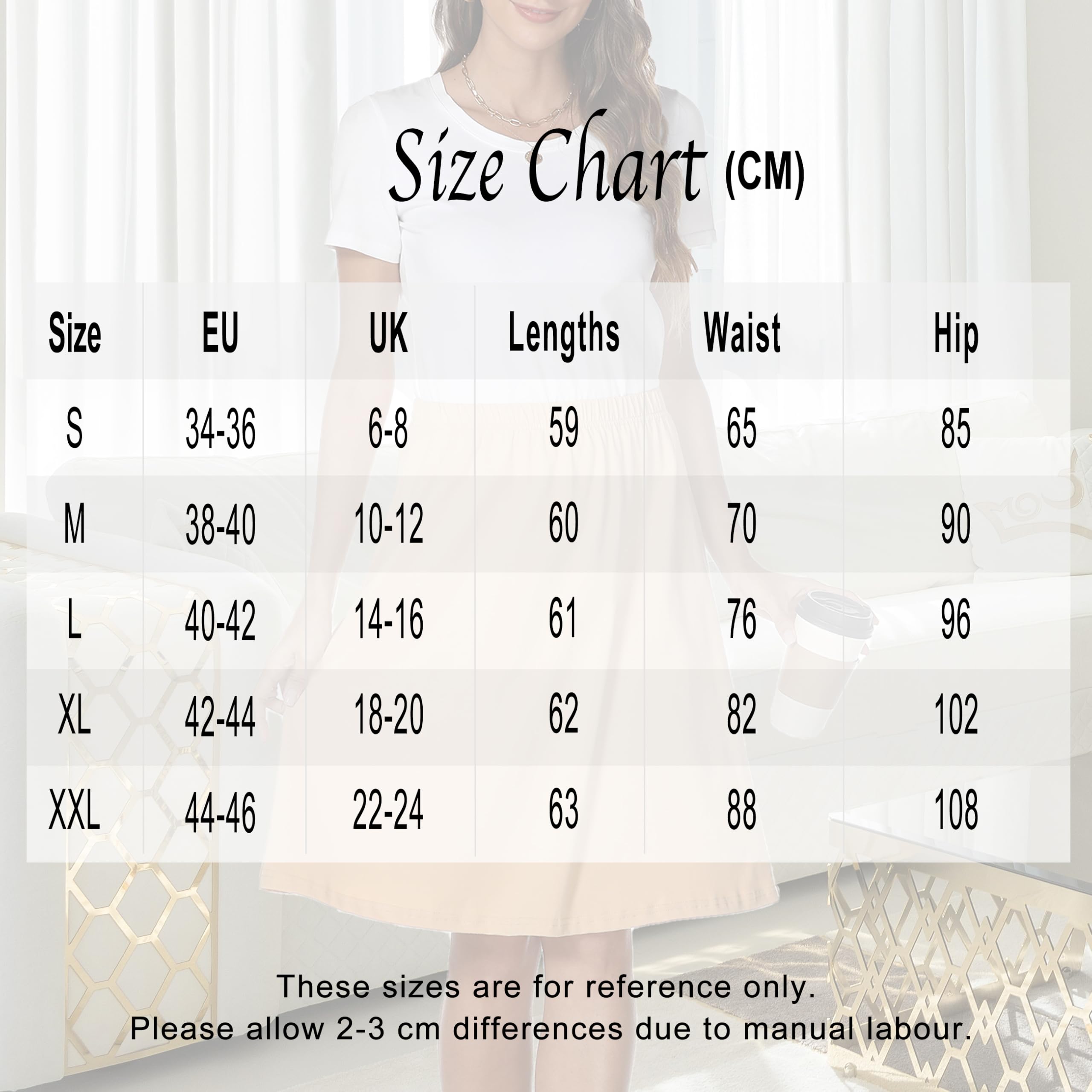 Jupon Femme Longue Jupon Femmes Chemise de Nuit été Jupons Coton sous-Vêtements