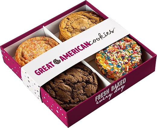 Great American Cookies - 12 Fresh Baked Assorted Cookies - Baked Daily,...