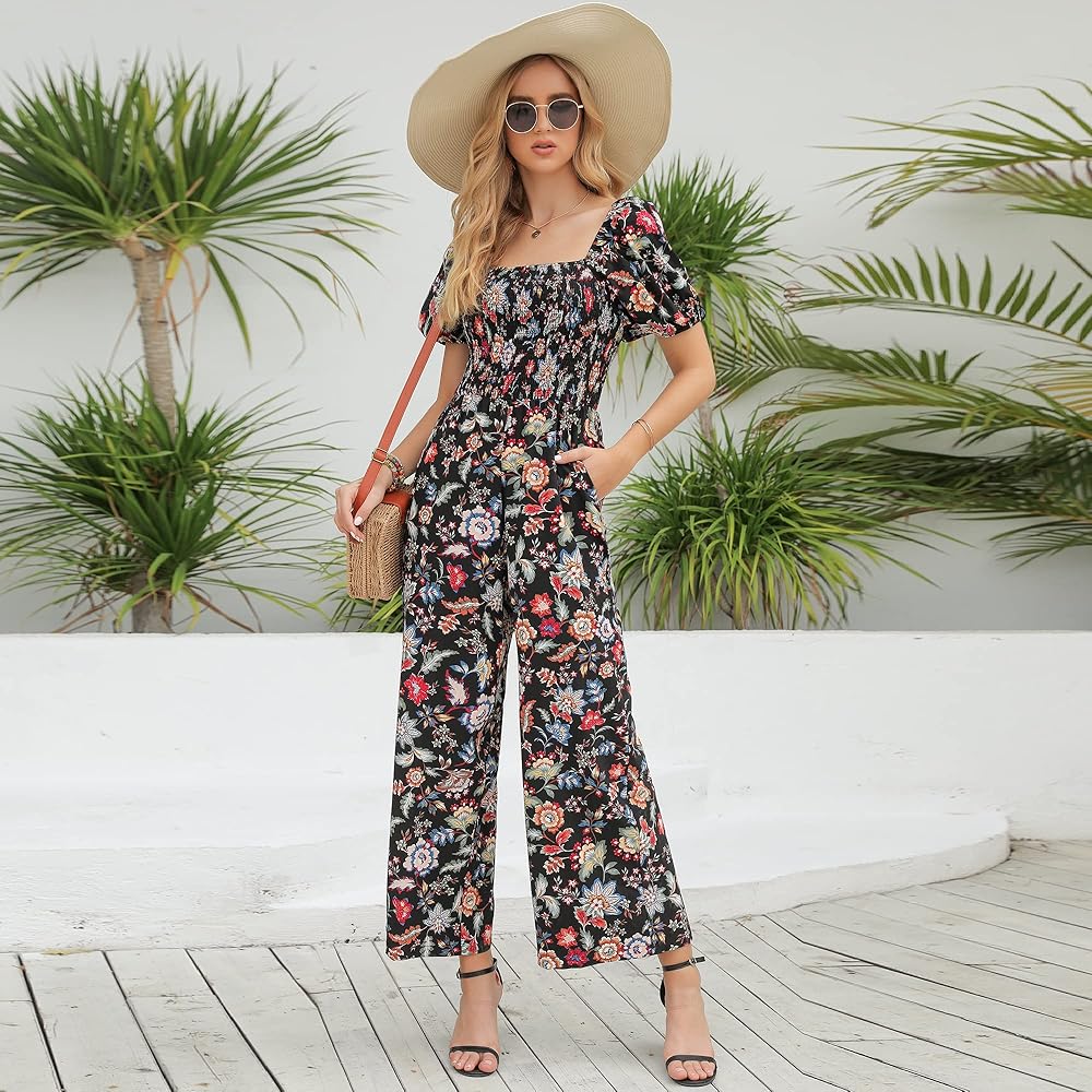 ロンパース・カバーオール house on the hill Jumpsuit(flower) 90 Amazon.com: Love Welove Fashion Summer Jumpsuits for Women