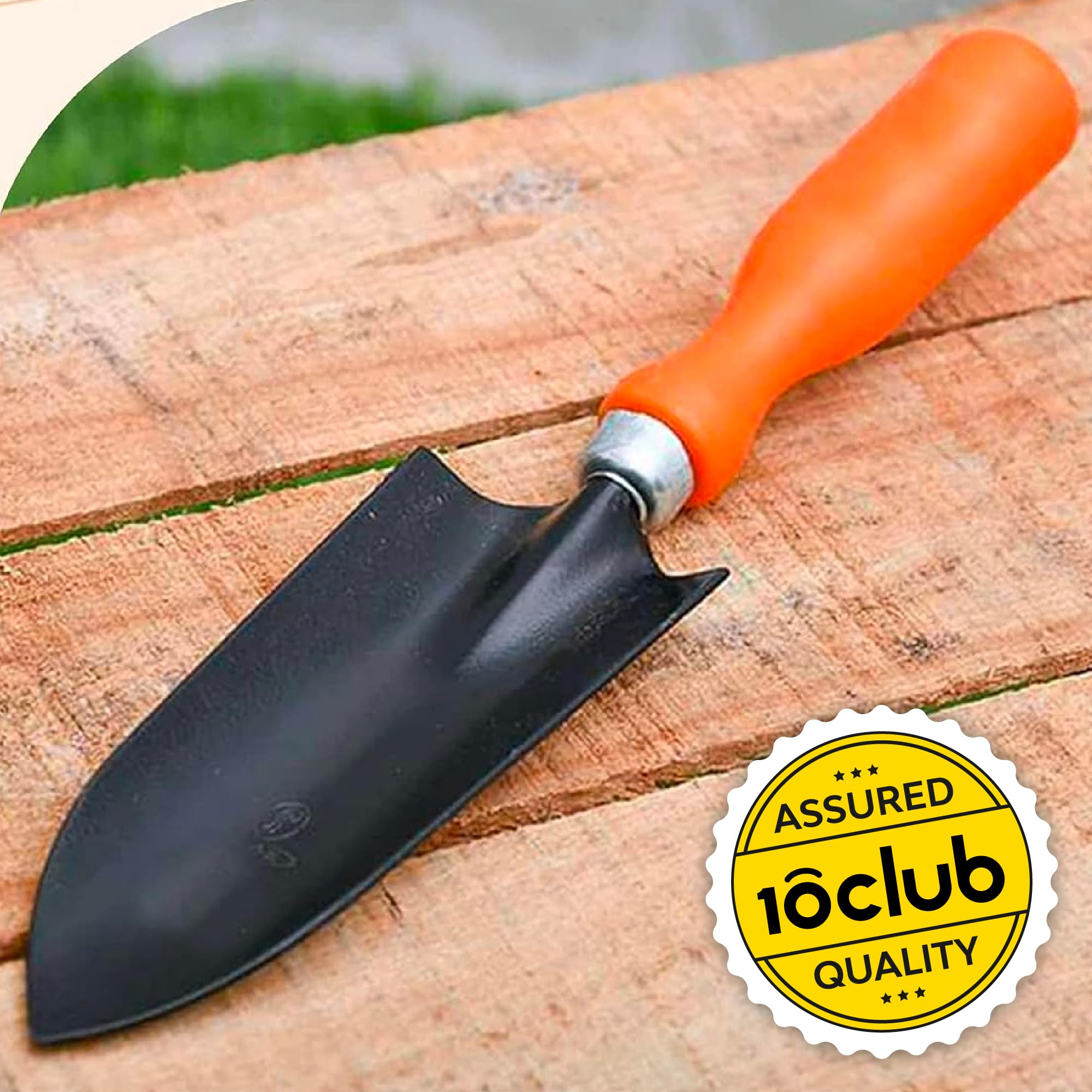 Kraft Seeds by 10CLUB Small Trowel with 5-Pack Cocopeat 100g - Essential Gardening Set for Precise Planting and Soil Enrichment | Rust-Free Trowel for Garden | Plant Tool for Digging in Garden - Image 3 thumbnail