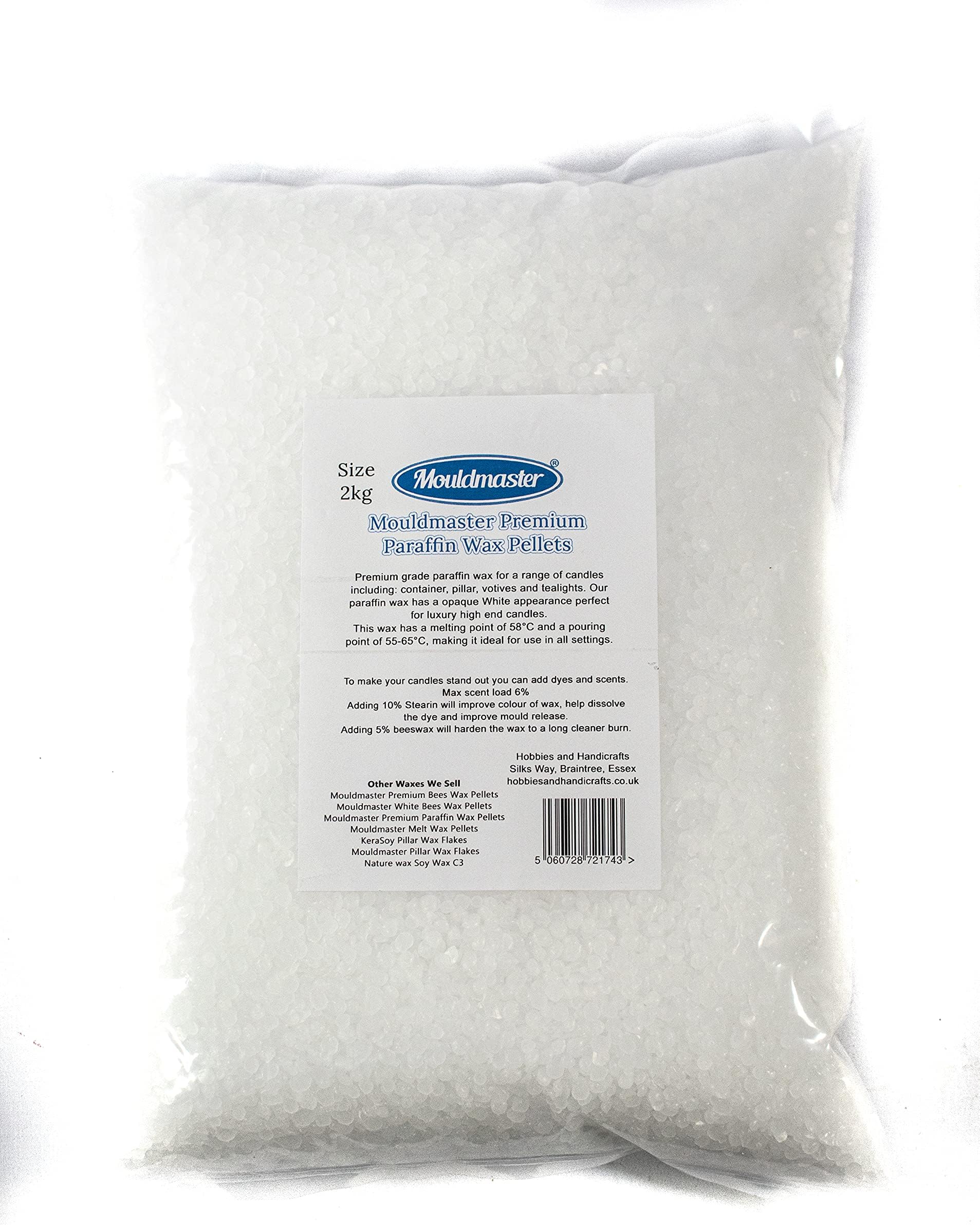 Paraffin Wax, Translucent, 2kg