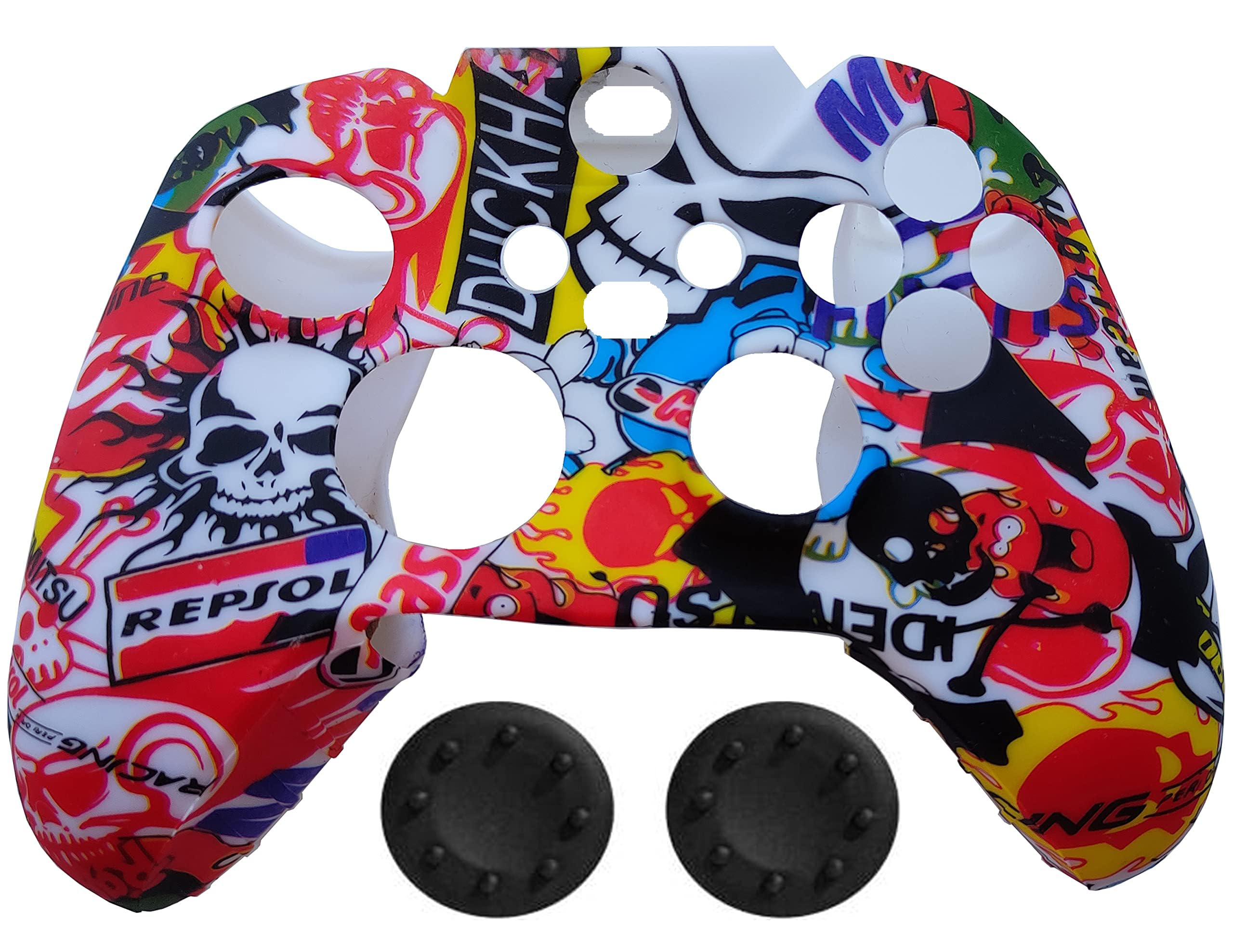 TCOS TECH Xbox Series X Xbox Series S Controller Silicone Cover Anti Slip Protective Case Sleeve for Xbox Series S/X Controller with 2 Thumb Grips - Graffiti (B094RF8X59) Amazon Price History, Amazon Price Tracker