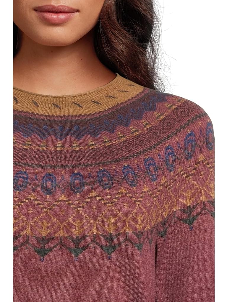 Pink Royal Robbins Westlands Fairisle Crew