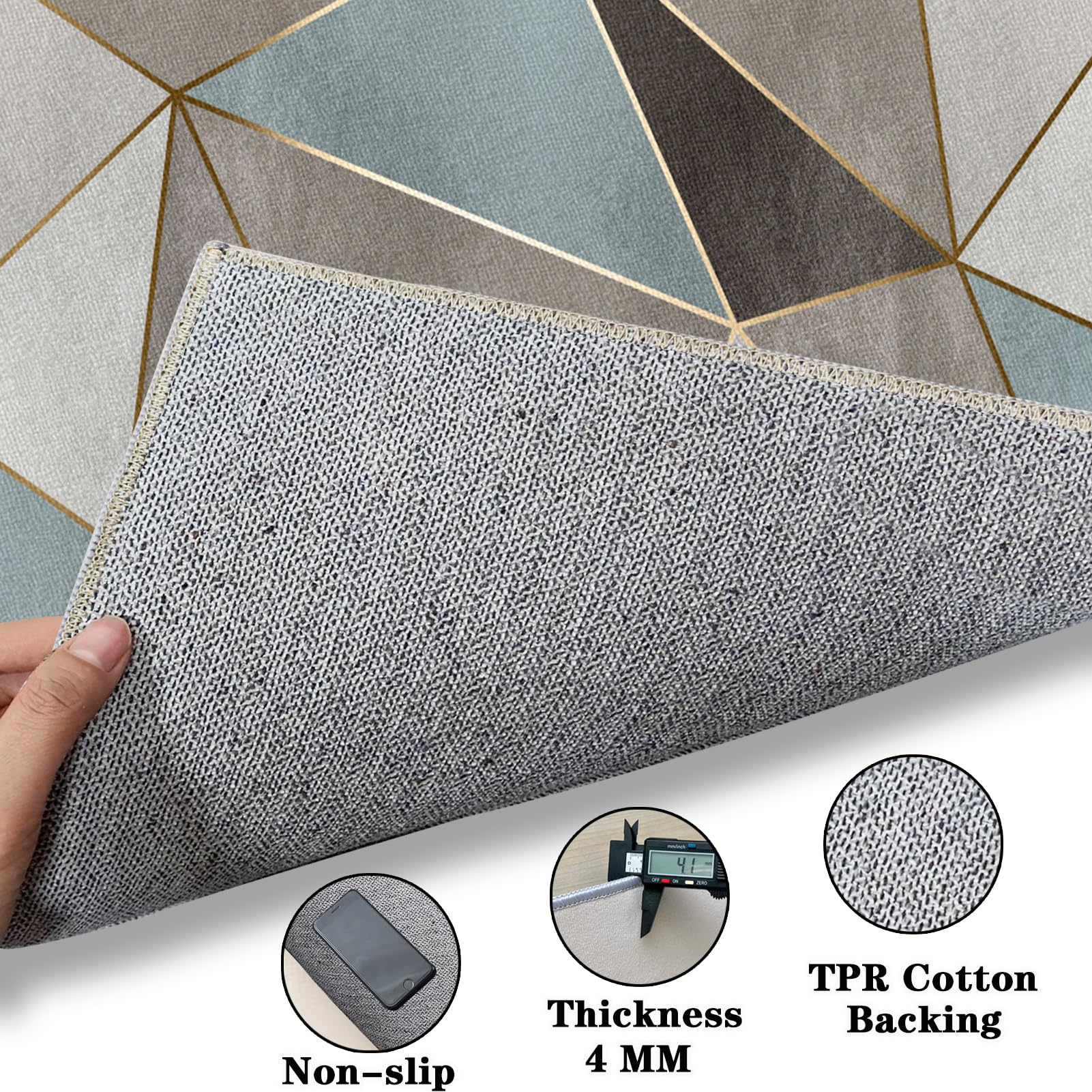 Tappetino Salvapavimento Antiscivolo, Tappeto per Sedia Ufficio per per Pavimenti in Legno Duro, Tappeto Gaming pavimento, Tappetini di Protezione per Pavimento per Parquet e Laminato 120 x 140 cm
