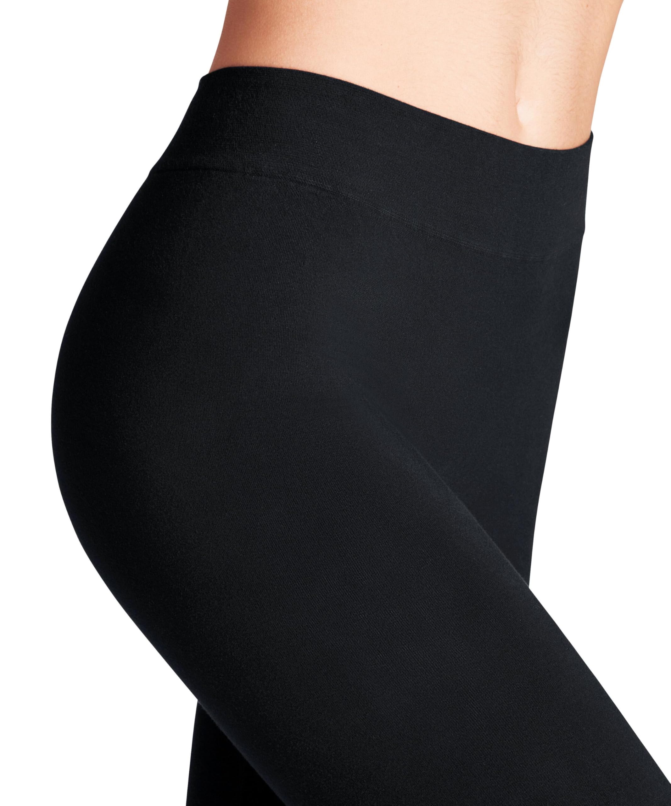FALKE Kobiety Cotton Seamless jednokolorowe oddychająca bawełna Legginsy damskie nieprzezroczyste bezuciskowe szeroka talia komfortowa 1 Para