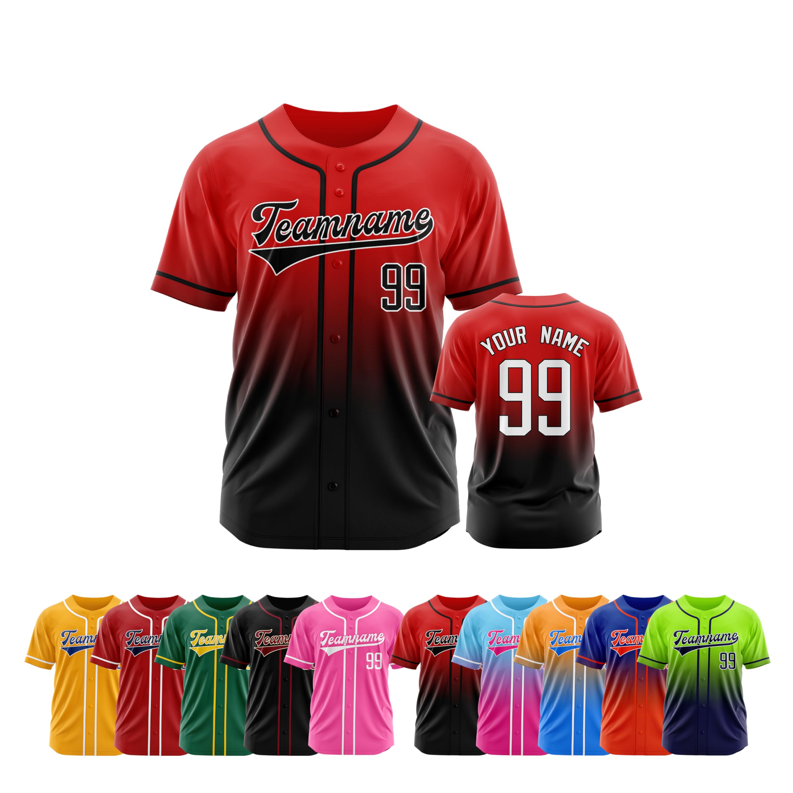 Custom Baseball Jersey Personalized Printed Stitched Team Uniform with Name Number Perfect for Players, Fans, Tournaments