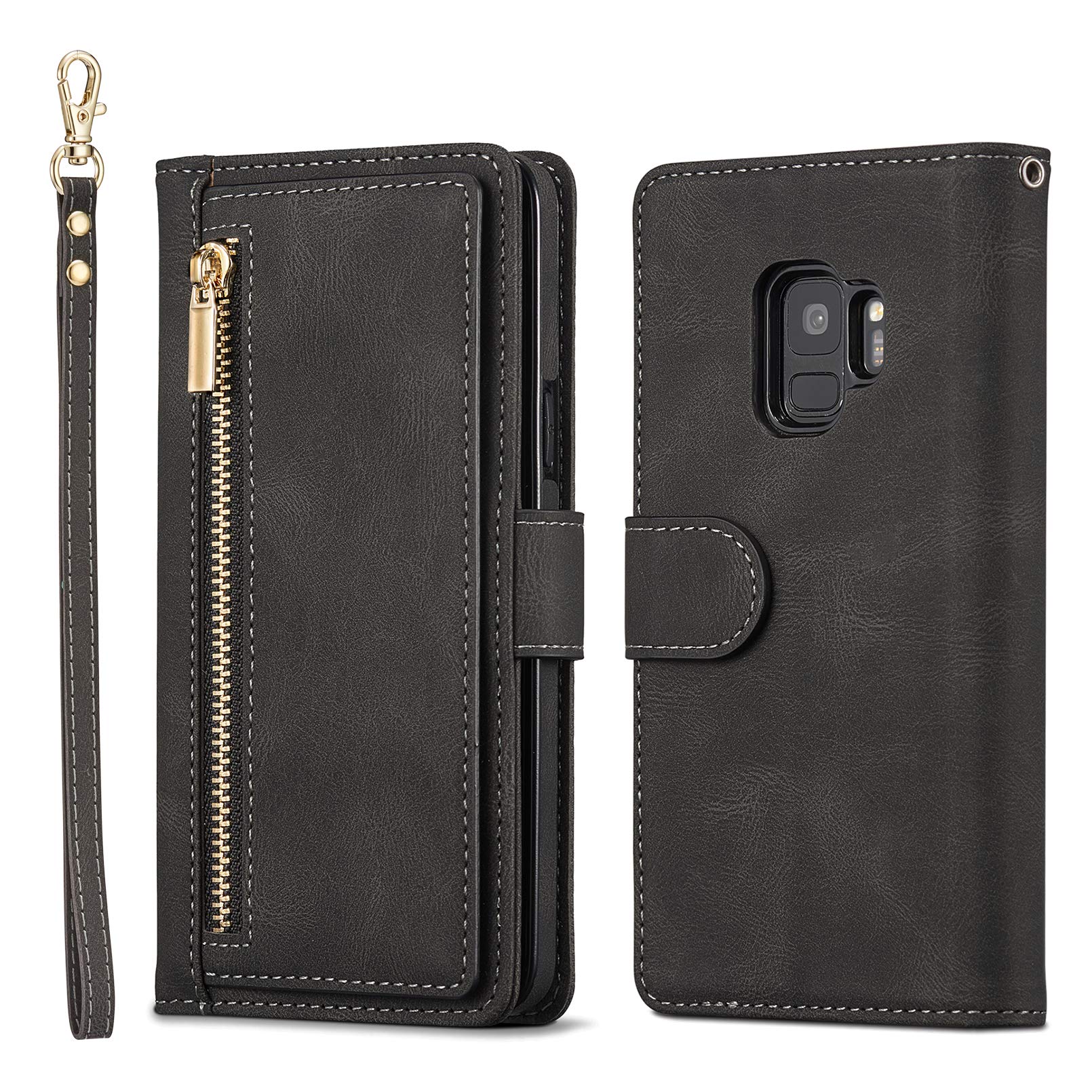 Case For Samsung Galaxy S10 Plus Large Capacity Leather Wallet