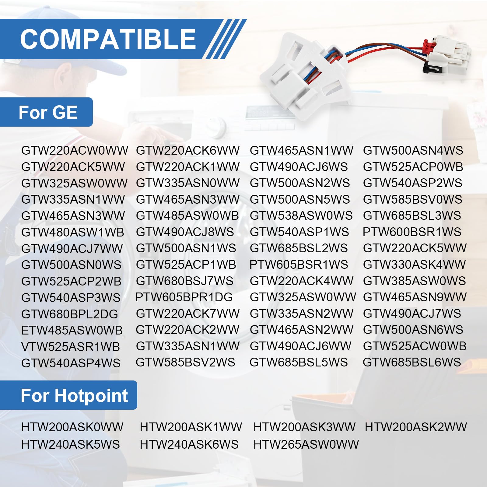 GE Washer Speed Sensor WH03X32158 - Replacement Part For Washing Machine Spin Control