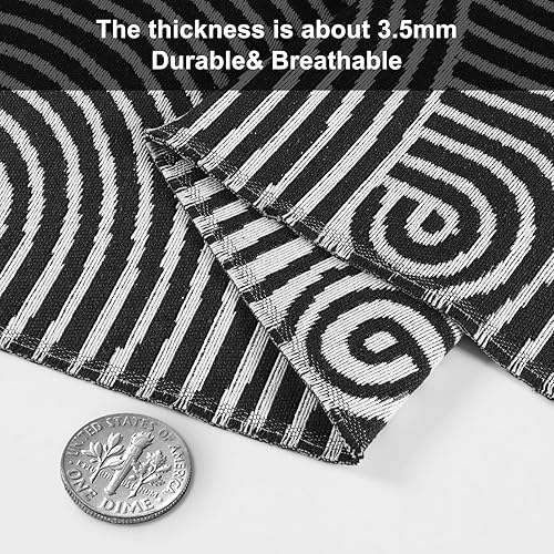 Miniatura 122 de Tiffasea Tapetes para puerta de interior, alfombra de área pequeña lavable beige de 2 x 3 pies, tapete reversible para puerta delantera, alfombra