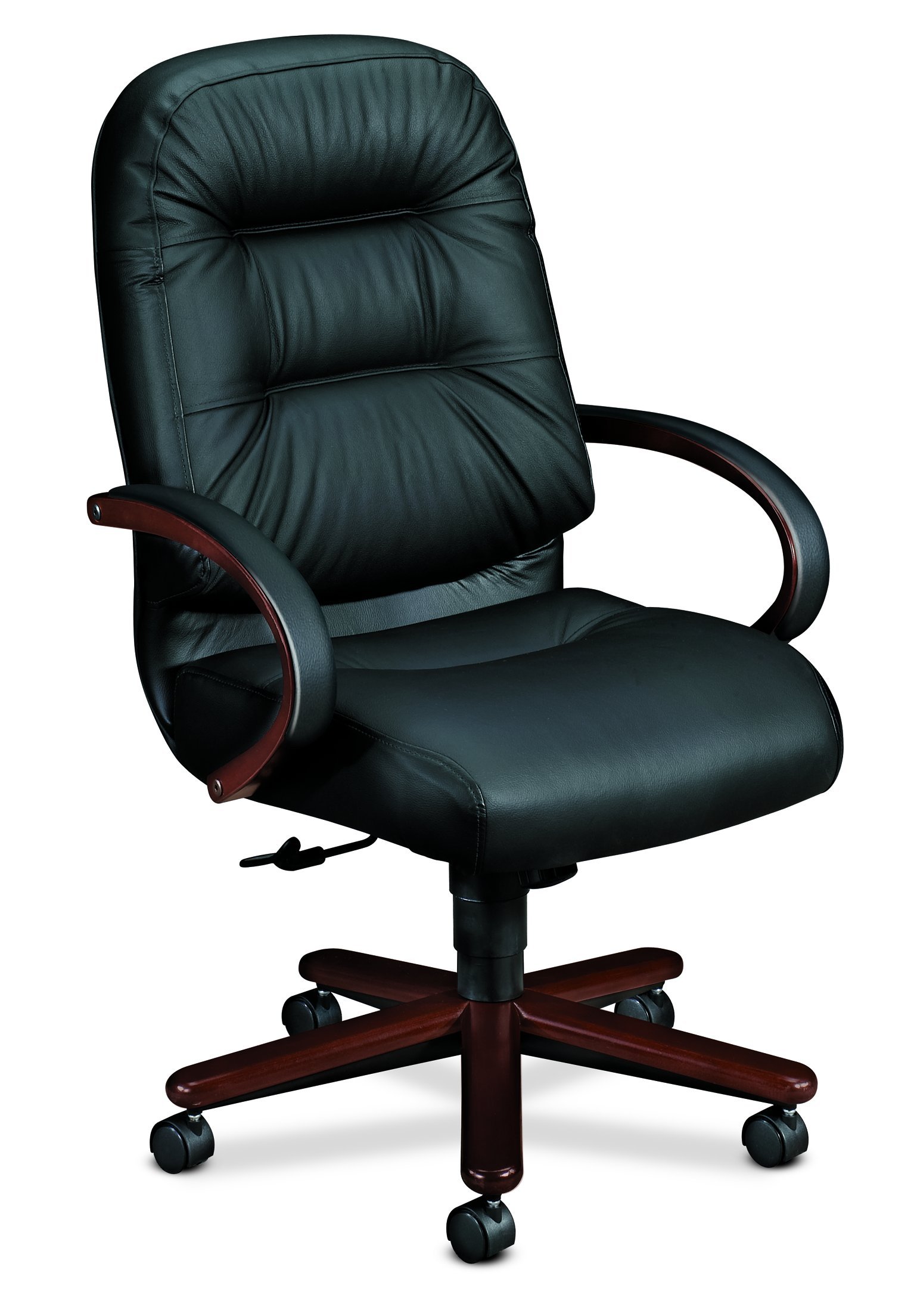 Hon Pillow Soft Leather Executive High Back Chair Wood Series