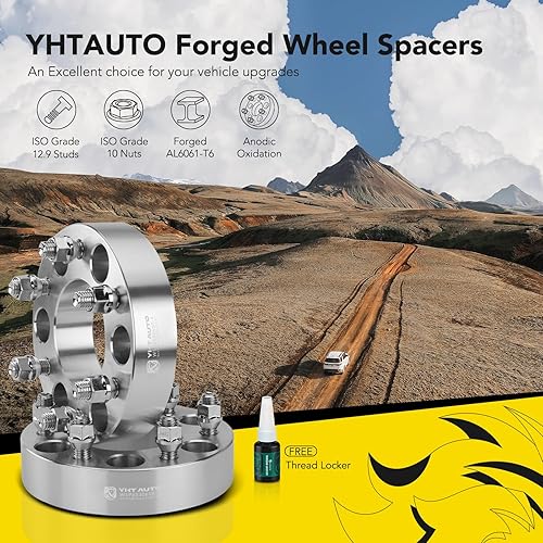 Miniatura 3 de YHTAUTO Espaciadores de rueda de 1.5 pulgadas para Ford F-150, Expedition y Lincoln Navigator 2003-2014, Mark LT, espaciadores de neumáticos