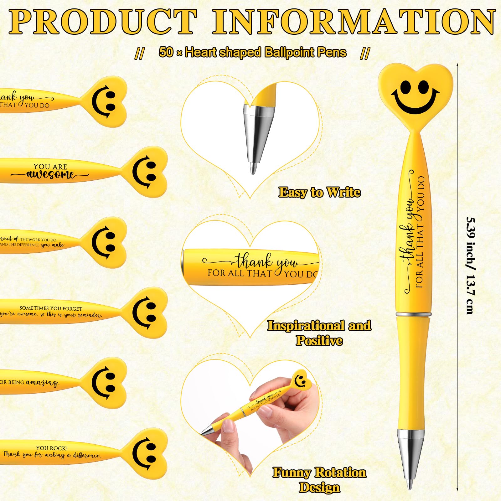 Snapklik.com : Qilery 50 Pcs Employee Appreciation Gifts Pens Bulk ...