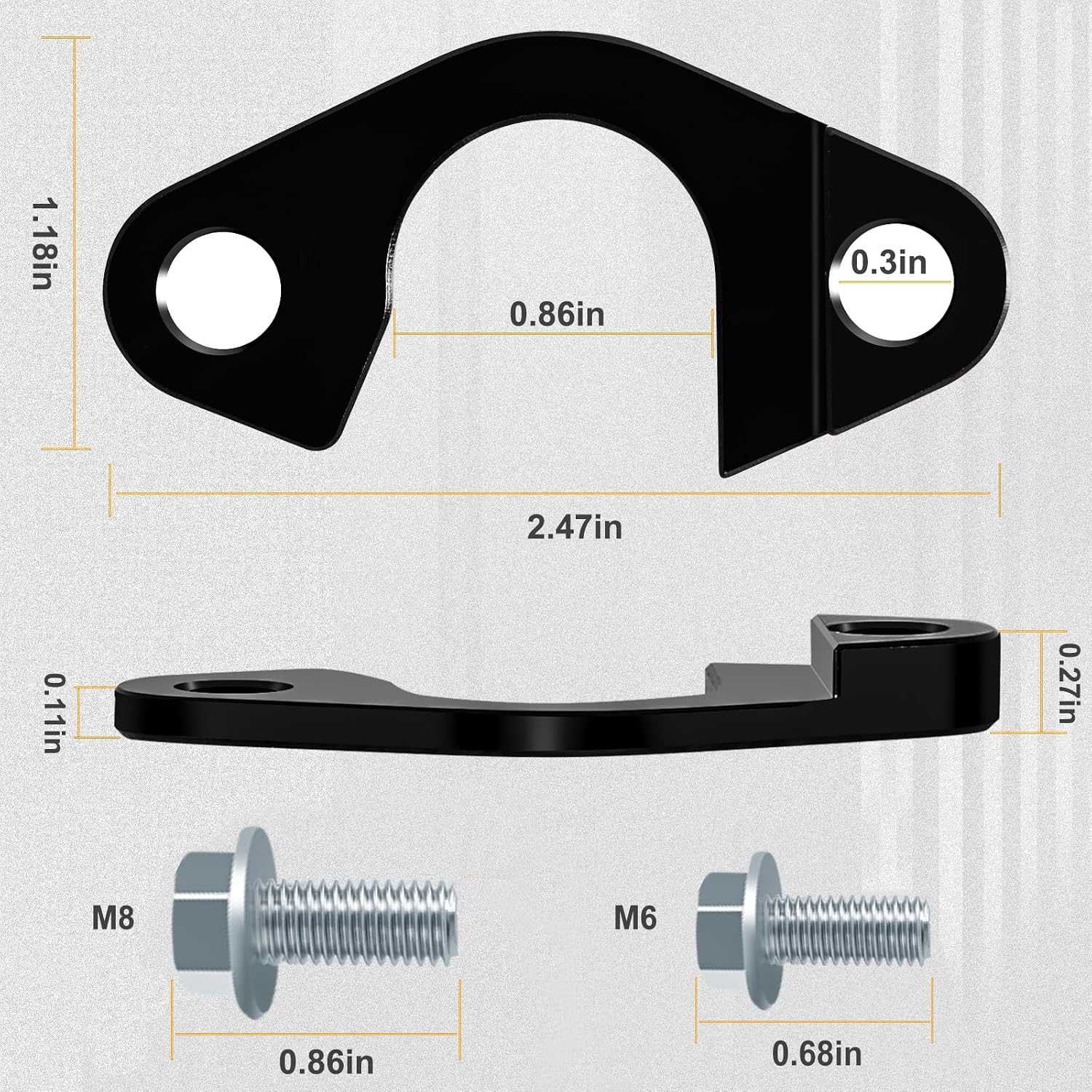 For LS Billet Oil Pump Pickup Tube Girdle Brace Hold Down Compatible with all LS Engines 1997-2014 LS1 LS2 LS3 LS6 L33 L59 L76 L92 L98 LC9 LH6 LM4 LM7 LQ4 LQ9 LR4 LY2 LY5 LY6 5.3 6.0 6.2
