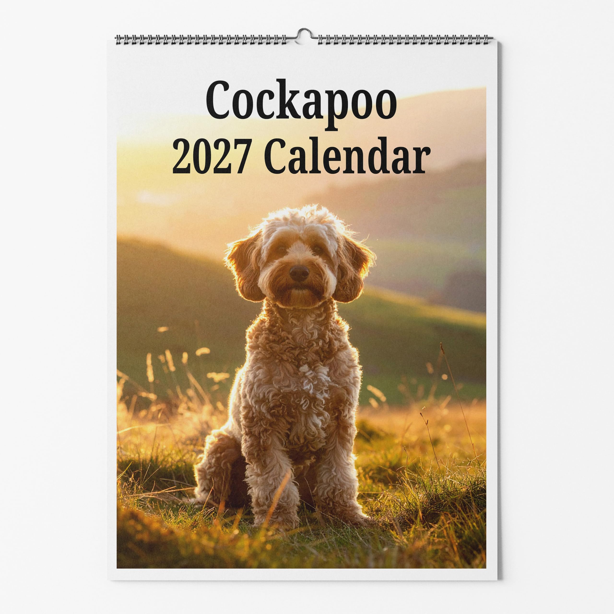 Cockapoo Wall Calendar - Choice Of Sizes - A4 Dog Calendar - Dog Lovers Monthly Planner 2027