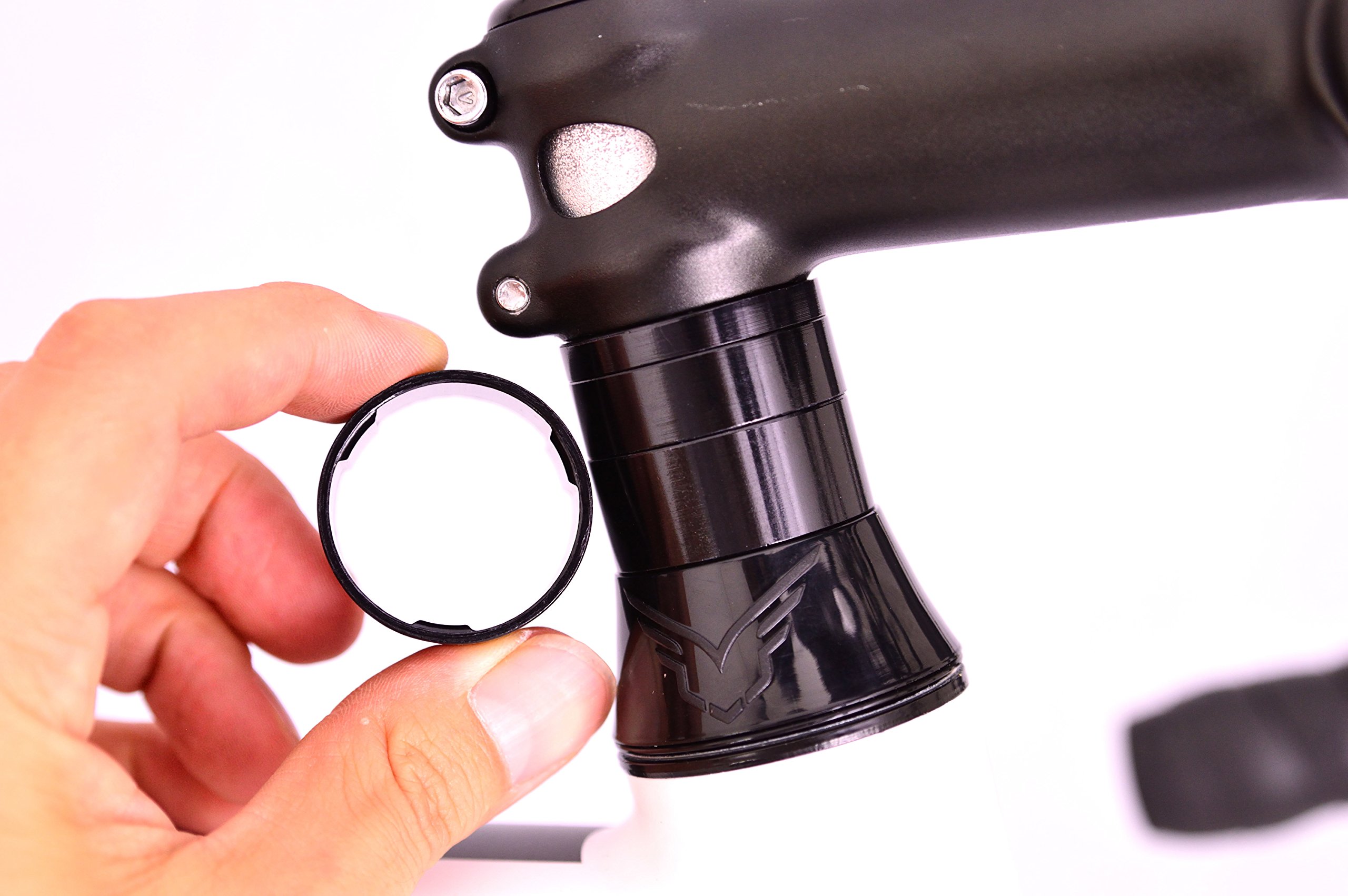 BBB Cycling Matt Black Aluminium Spacers Ultra Lightweight Unique Design Set of 4 Spacers 1.1/8” LightSpace Headset BHP-36