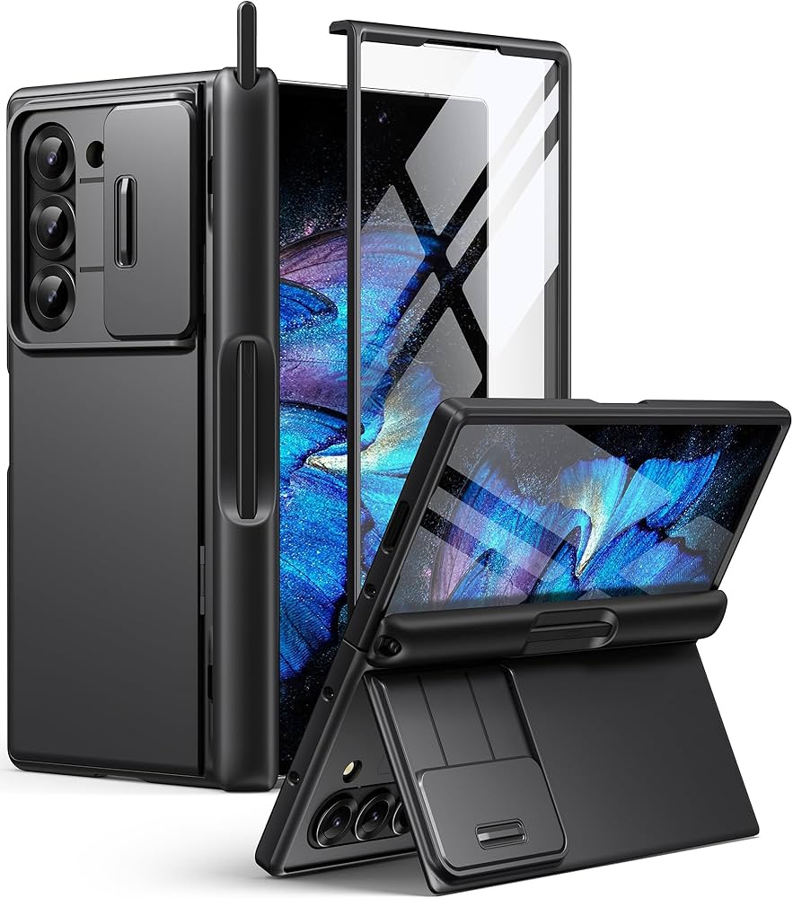 SAMSUNG - Galaxy z fold3 USA版 flip cover ＆アラミドケース Samsung Galaxy Z Fold3 Flip Cover + S Pen - Official Samsung