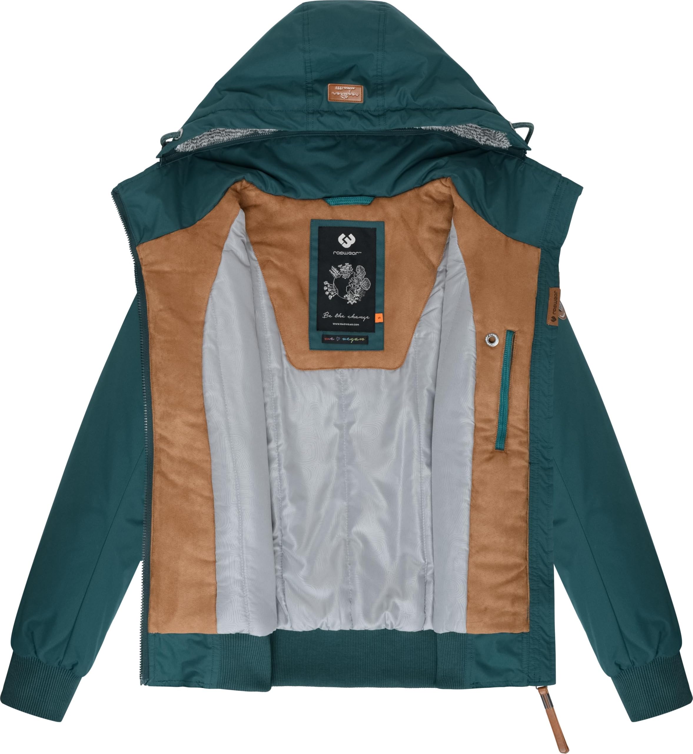 Ragwear Damen warme Winterjacke mit abnehmbarer Kapuze Jotty Winter Intl XS-XXL