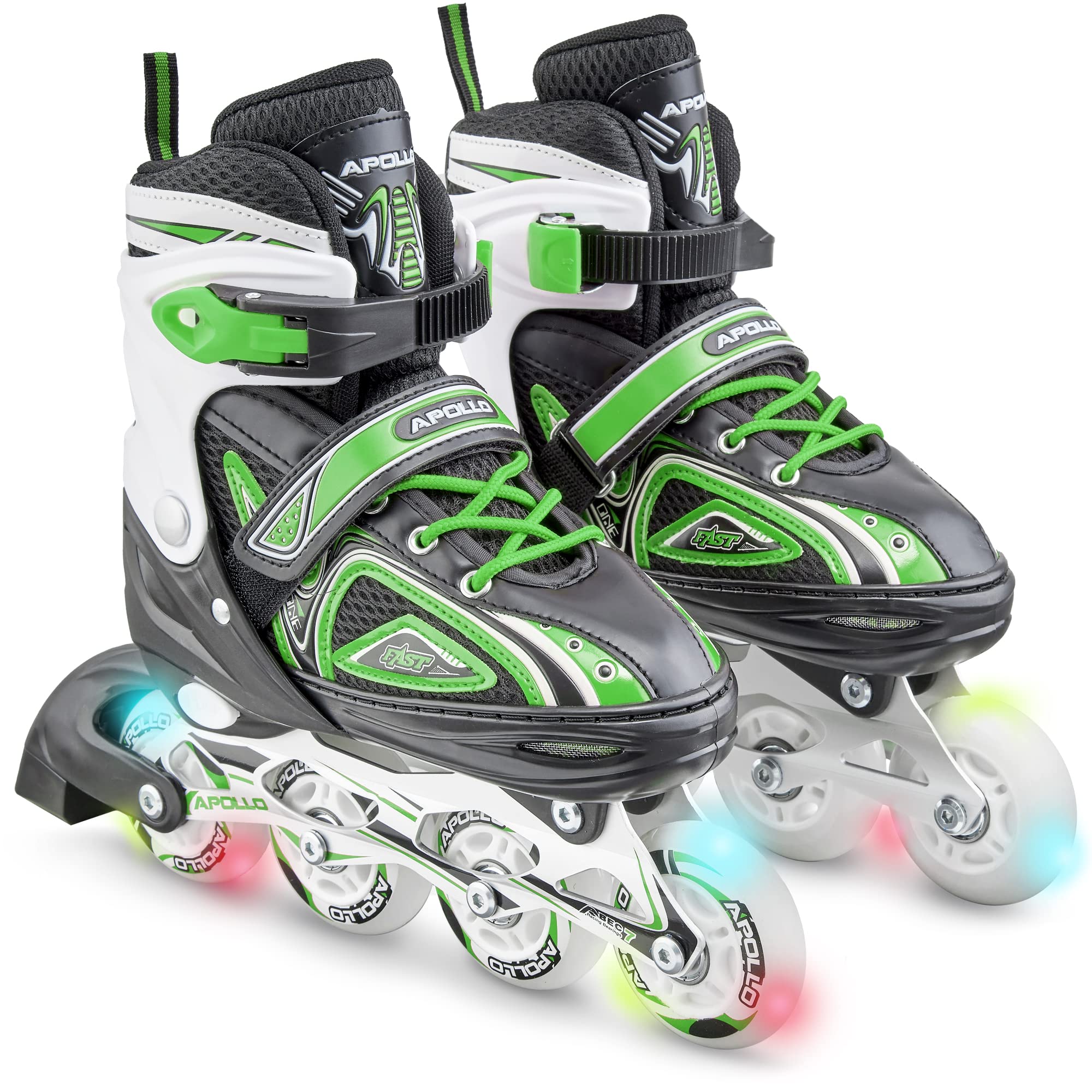 Apollo Super Blades X Pro, S, M, L, podświetlane kółka LED dla dzieci, idealne dla początkujących, wygodne wrotki dla dziewczynek i chłopców